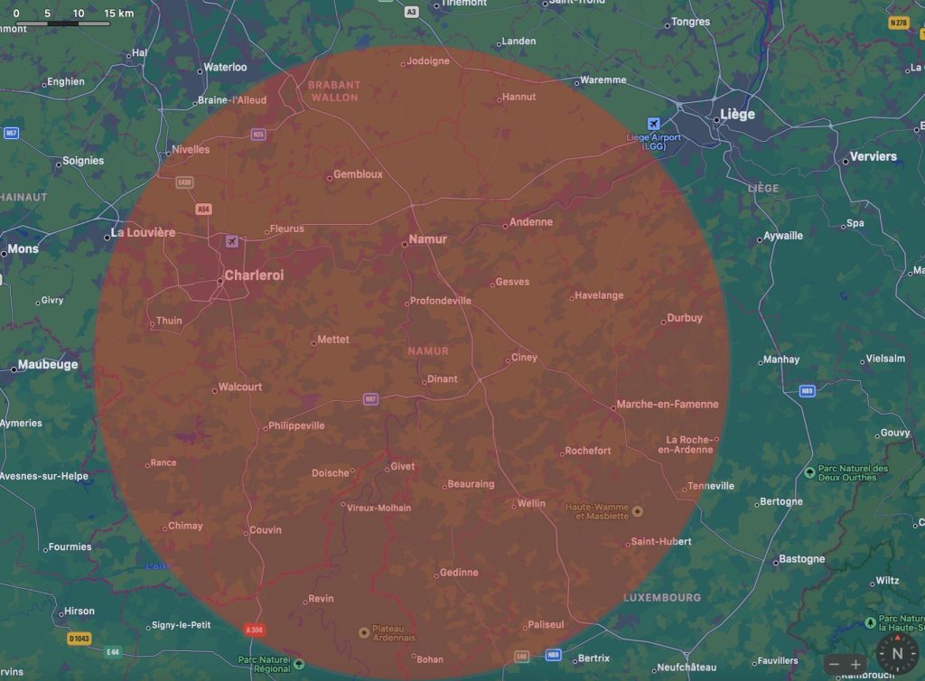 Zone d'intervention panneaux propres